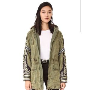 NWT free people embellished parka